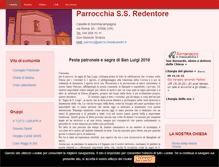 Tablet Screenshot of parrocchiadicaselle.it